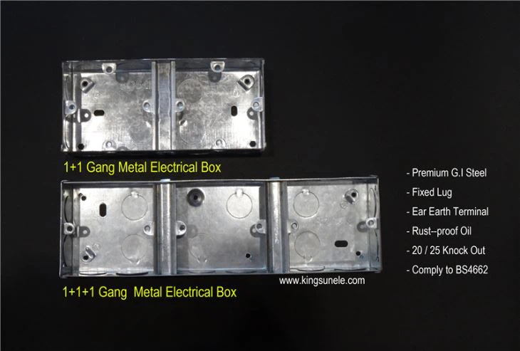 2 Gang Shallow Junction Box